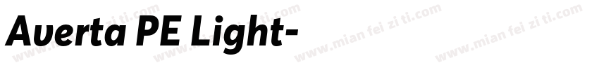 Averta PE Light字体转换